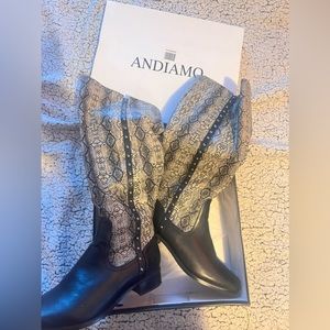 MATTE BLACK SNAKESKIN BOOTS